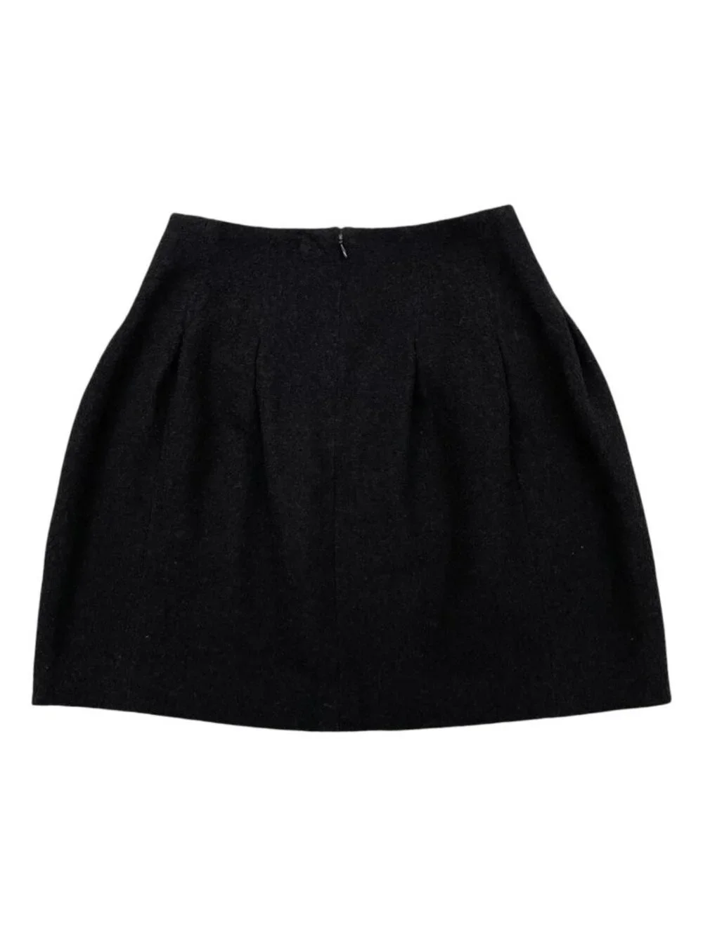 Chanel Trapezoid Skirt CC Logo 36 Black